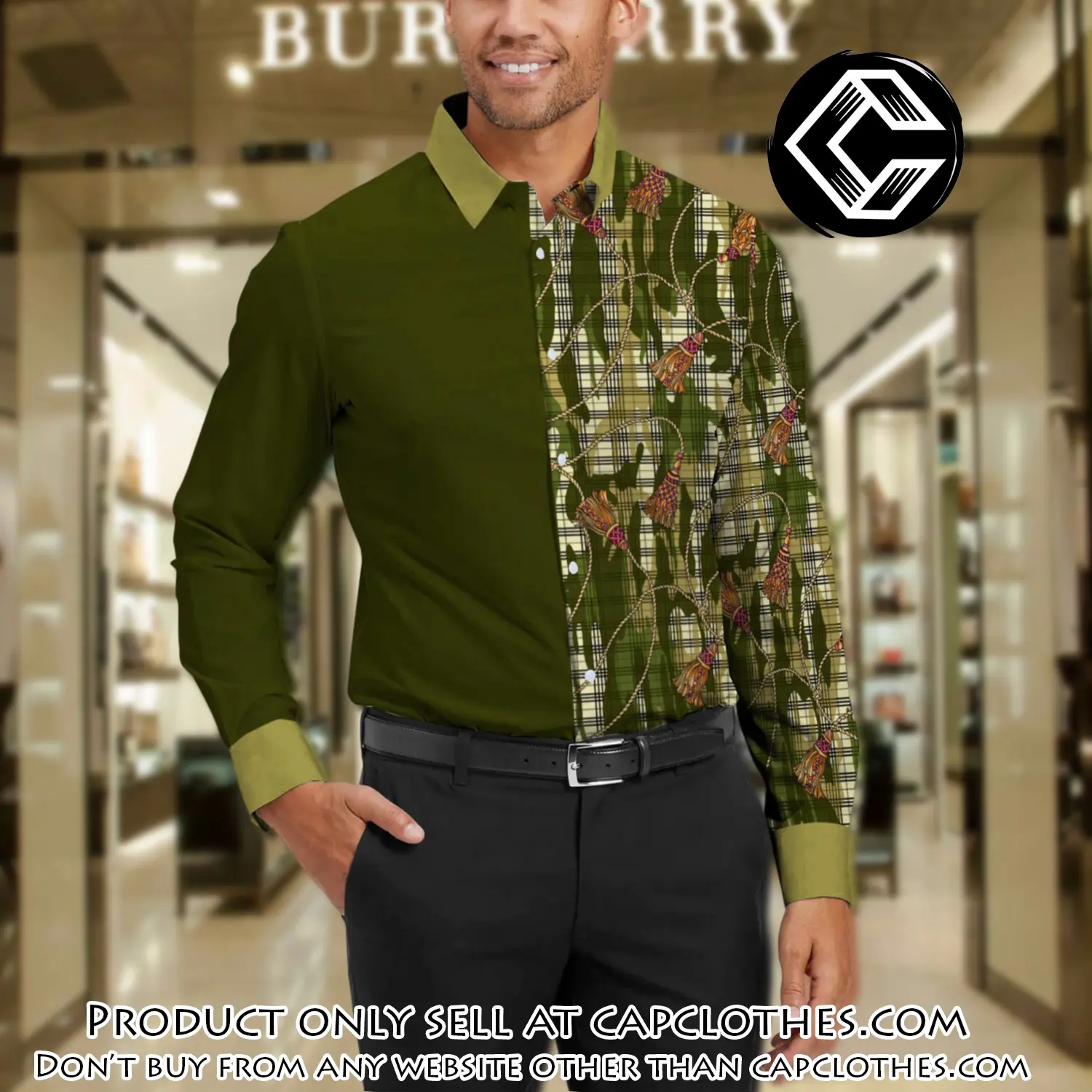 Burberry long sleeves button down shirt for elegant men lsb1008 cc0458758